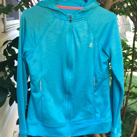 Reebok Tops - Reebok blue hooded sweatshirt. Size large